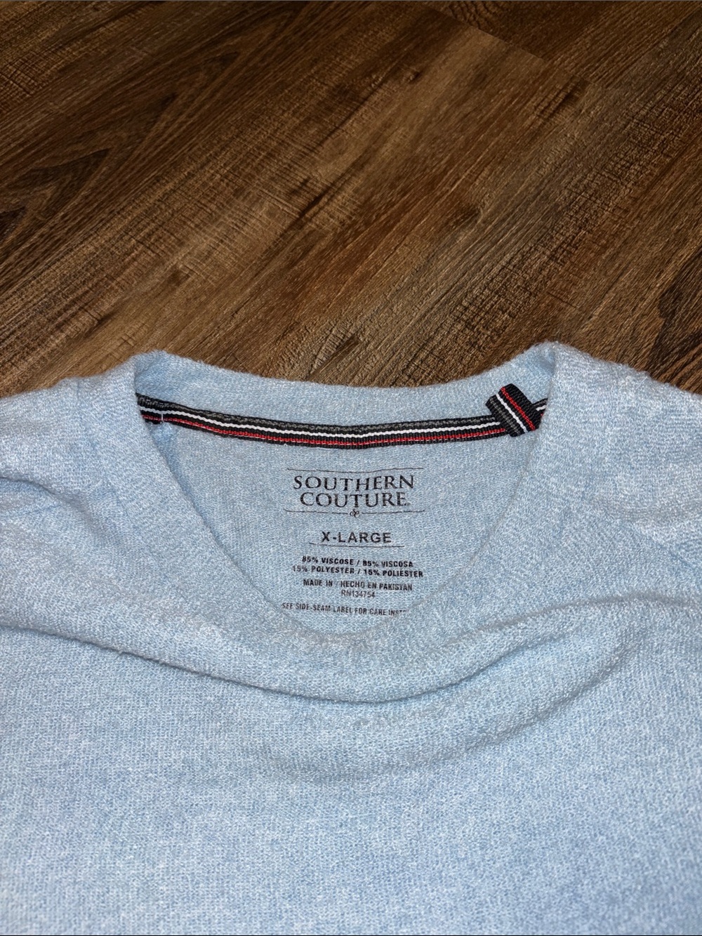 Women’s Southern Couture Light Blue Crewneck Sweater